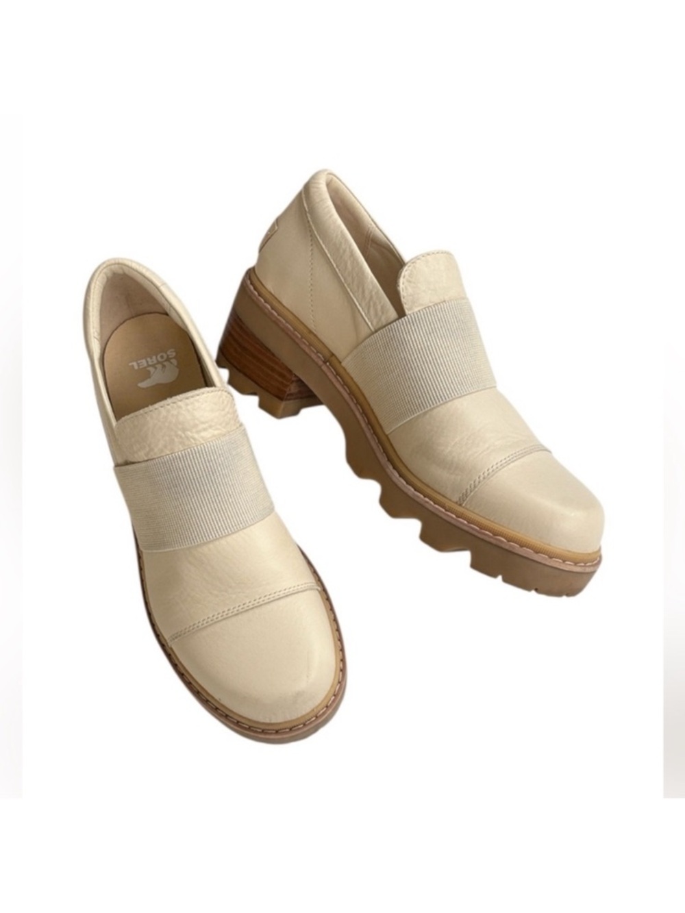 Sorel Leather Joan Now Loafers
Cream Size 11